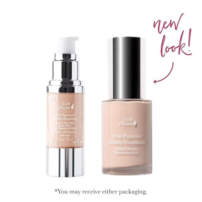100% PURE Fruit Pigmented Healthy Foundation, Alpine Rose, Liquid Foundation Makeup, Anti-aging, Full Coverage, Matte Finish - 1 Fl Oz-Velvo Beauty
