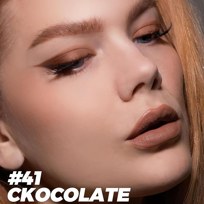 FOCALLURE Shimmer and Matte Cream Eyeshadow Stick,Smooth Brilliant Eye Brightener Pencil for Women,Long Lasting Waterproof Eye Shadow and Liners Makeup,CHOCOLATE-Velvo Beauty