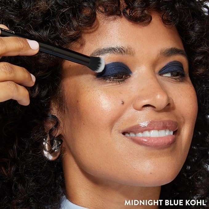LAURA GELLER NEW YORK Kajal Longwear Kohl Eyeliner Pencil - Midnight Blue Kohl - Caffeine and Vitamin E - Smooth & Blendable Liner - Built-In Sharpener-Velvo Beauty