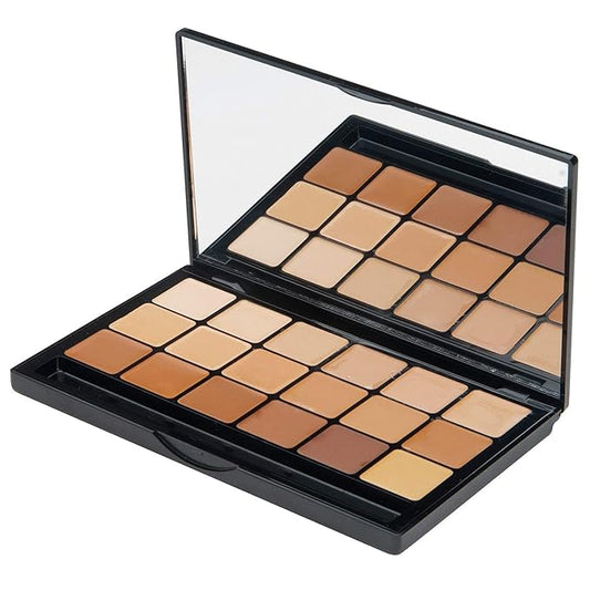 Graftobian HD Glamour Creme Foundation Warm Super Palette - 18 High Definition Warm Undertone Cream Shades-Velvo Beauty