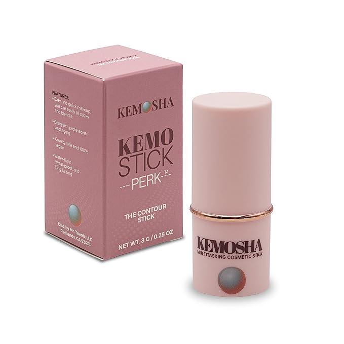 Kemostick Perk – Creamy and Luxurious Liquid Contour Stick – Vegan Cream Contour Balm for All Skin Types – Lightweight Formula with Quick Application – Sweatproof Contour Wand-Velvo Beauty