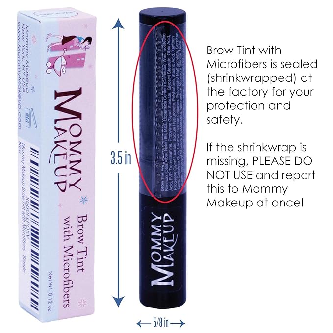 Brow Tint with Microfibers - 4-in-1 Tinted Eyebrow Gel to Groom, Hold, Sculpt & Color Your Brows, Covers Gray Hair - Water Resistant, Clump-Free, Long Lasting (Copper) by Mommy Makeup-Velvo Beauty