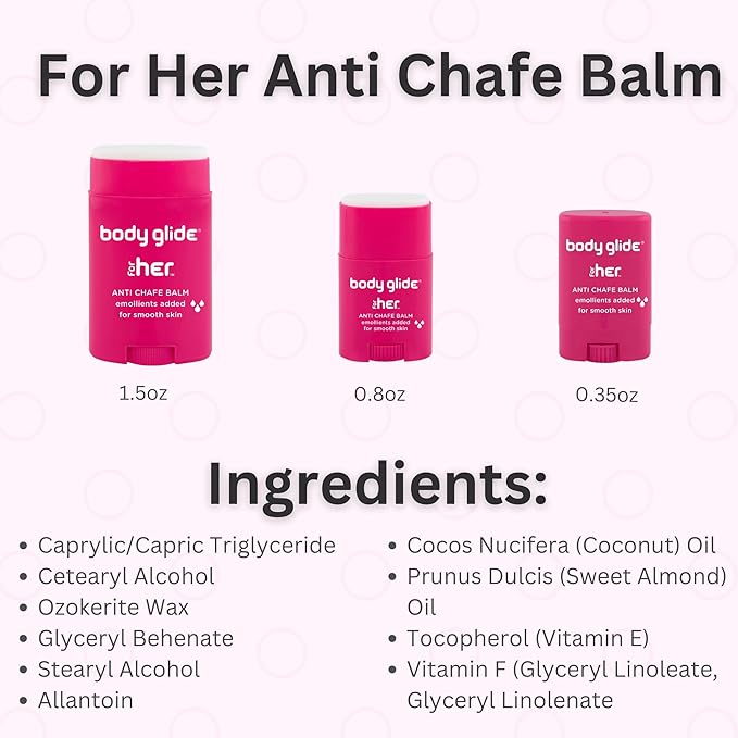 BodyGlide For Her Anti Chafe Balm, 1.5oz & 0.35oz Bundle (USA Sale Only)-Velvo Beauty