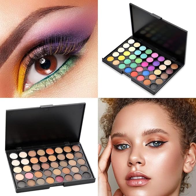Eyeshadow Palette 40 Color Makeup Palettes Matte Eyeshadow Waterproof Makeup Mixer Palette Make-up For Women Beauty… (Type B)-Velvo Beauty
