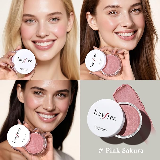 Multi Glow Balm Set, Cream Blush with Double-ended Brush, Radiant Finish, Hydrating, Creamy, Radiant Finish, Lightweight & Blendable Color, Face Balm-Velvo Beauty