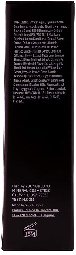 Youngblood Mineral Cosmetics Liquid Mineral Foundation, Golden Sun (Old Version) | Full Coverage Mineral Lightweight Makeup | Vegan, Cruelty Free, Paraben Free-Velvo Beauty
