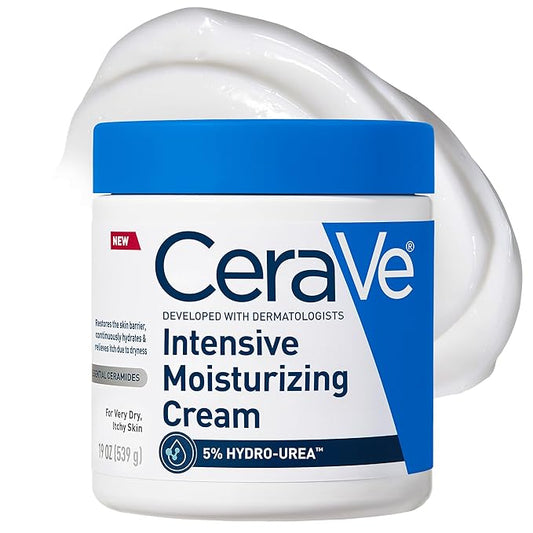 CeraVe Intensive Moisturizing Cream, Body Moisturizer With Shea Butter, 72H Hydration + Skin Barrier Repair, Fragrance-Free Body Lotion For Extremely Dry Skin, 19oz-Velvo Beauty