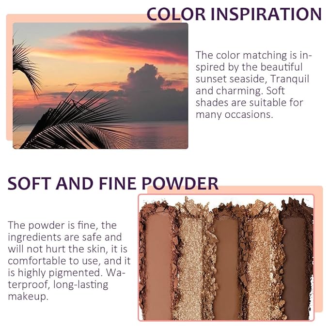 16 Girds Colorful Matte Shimmer Eyeshadow Palette for Eye Makeup,High Pigmented Eye Shadow Primers Powder Palet de sombras de ojos-Glitter Nude#-Velvo Beauty