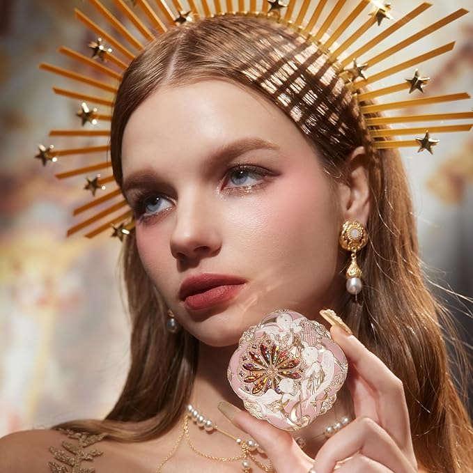 Flower Knows Little Angel Cream Blush,Buildable & Blendable Makeup Blush for cheeks,Soft & Long-lasting,Rose Pink Flush for All Skin Tones(02 Floral Praise,6g)-Velvo Beauty