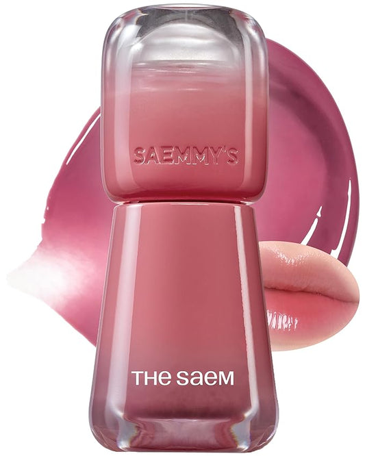 THESAEM Saemmy's Ade Shot Tint - Korean Lip Titnt, Water Gel Lip Stain with Plump Glowy Moisturizing Finish, Buildable Radiant Gloss, Long-Lasting Comfort, 0.1 fl.oz. (04 Violet Gin)-Velvo Beauty