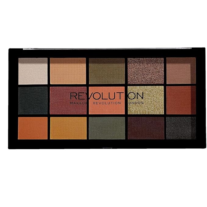 Makeup Revolution Reloaded Palette, Makeup Eyeshadow Palette, Includes 15 Shades, Lasts All Day Long, Vegan & Cruelty Free, Iconic Division, 16.5g-Velvo Beauty