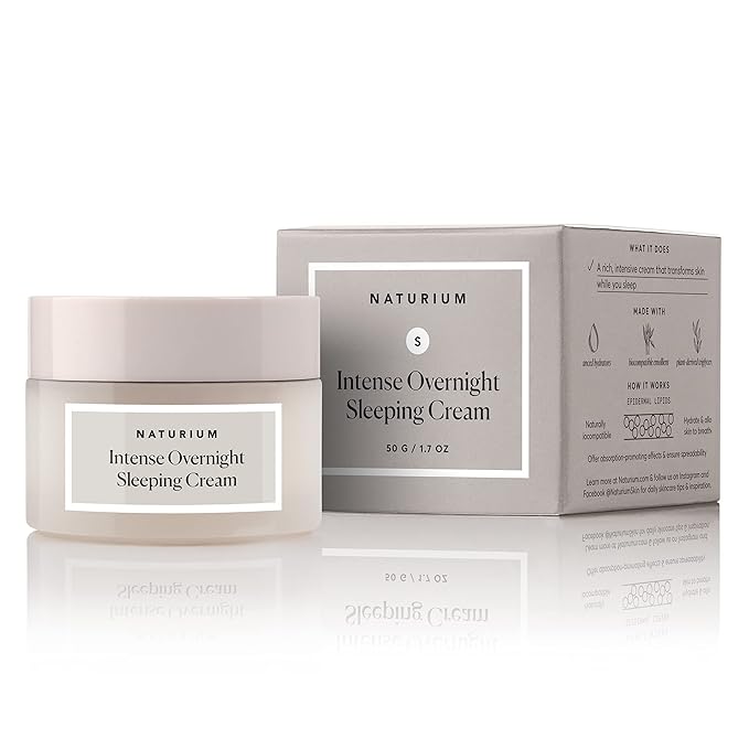 Naturium Intense Overnight Sleeping Cream, Hydrating & Anti-Aging Face Moisturizer, 1.7 oz-Velvo Beauty
