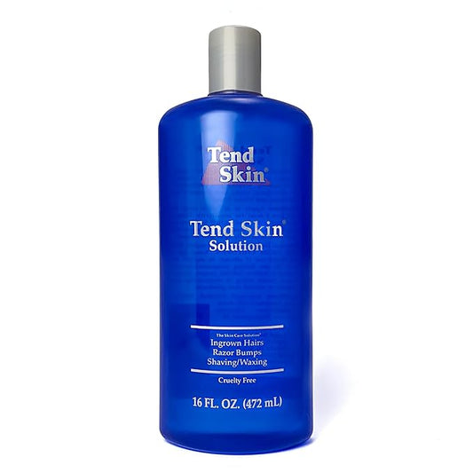 Tend Skin Razor Bump, Ingrown Hair Solution for Unsightly Razor Bumps, Ingrown Hair and Razor Burns, Post Shaving and Waxing Toner for Men and Women, Made in USA, 16 Oz-Velvo Beauty