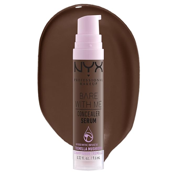 NYX PROFESSIONAL MAKEUP Bare With Me Concealer Serum, Up To 24Hr Hydration - Deep-Velvo Beauty