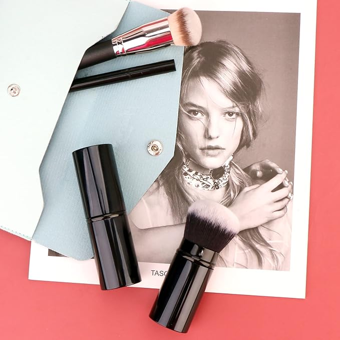 UNIMEIX Makeup Brush Sunscreen Applicator Retractable Kabuki Blush Brush Foundation Brush for Liquid Makeup, Bronzer, Cream or Powder-Velvo Beauty