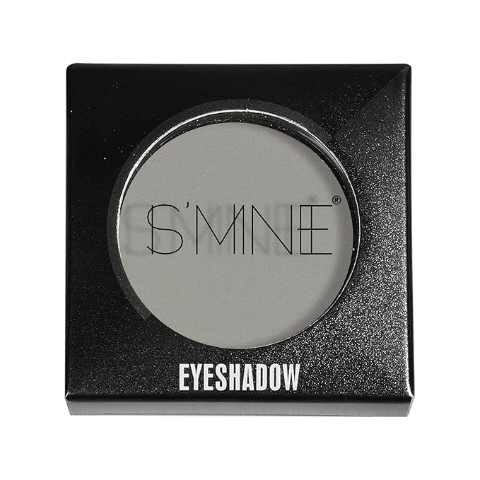 ISMINE Single Eyeshadow Powder Palette Matte Grey, High Pigment, Longwear Single Grey Eye Makeup for Day & Night (#03)-Velvo Beauty