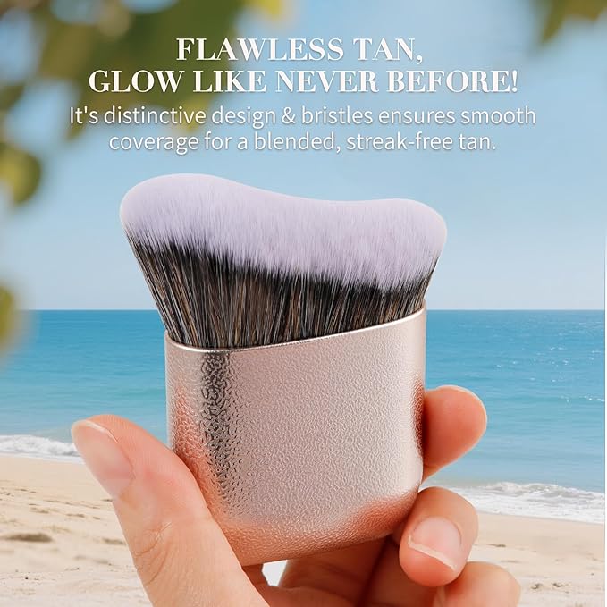 docolor Self Tanner Brush Body Makeup Brush for Flawless Face and Body Makeup, Sunless Tanner Blending Brush Body Brush for Self Tanner, Bronzer, Foundation, Vegan & Cruelty Free-Velvo Beauty