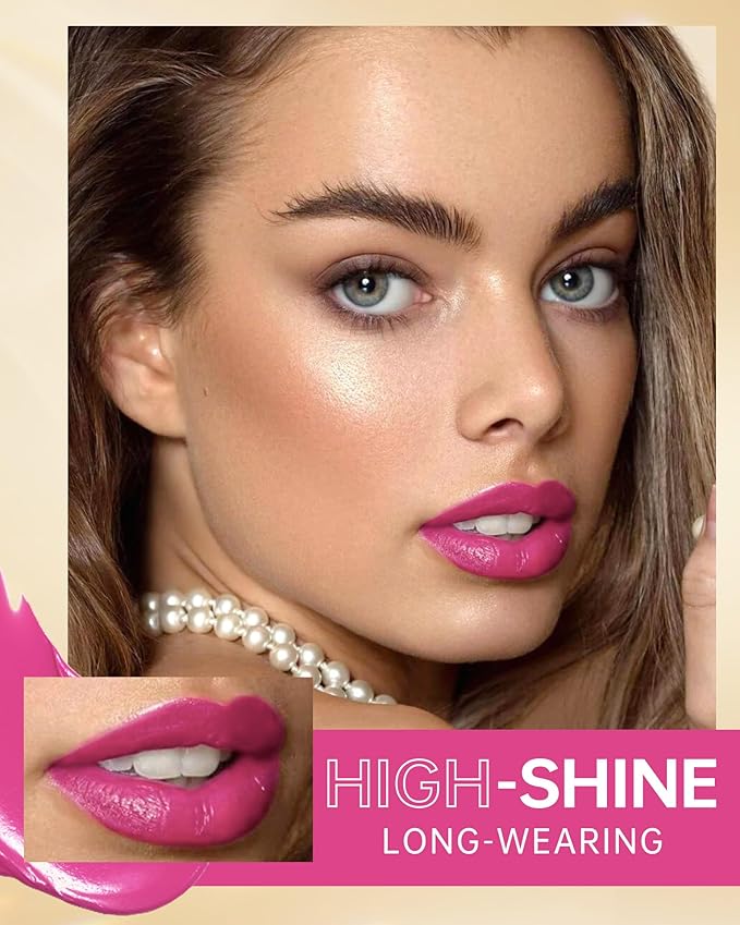 MAKI YIKA Hot Pink Lipstick for Women Moisture Hydrate Lipsticks Glossy Pink Lipsticks Sheer Finish Lightweight Tinted Lip Balm (Z06 Rose Up)-Velvo Beauty
