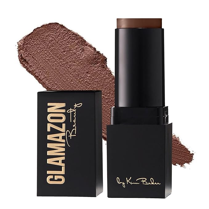 Glamazon Second to None Foundation Stick, Chocolate Mousse, Light-to-Full Coverage, Weightless Makeup With a Glowy Natural Finish-Velvo Beauty