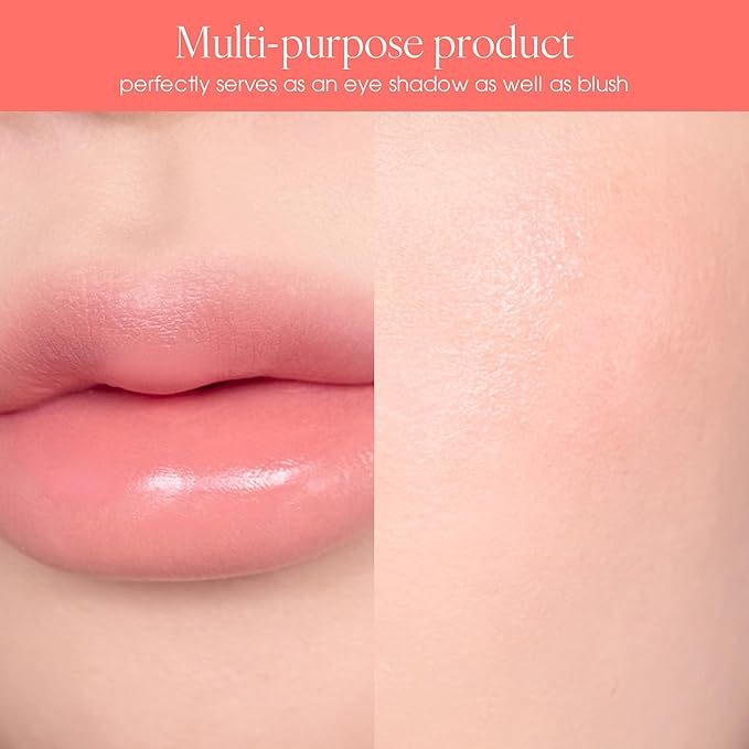 PLAT LIPS 917 APRICOT CHEESE, Lip & Cheek, Lightweight, Naturally Dewy+ Glowy Finish, Blendable & Buildable Formula (1.2g, 0.003 oz.)-Velvo Beauty