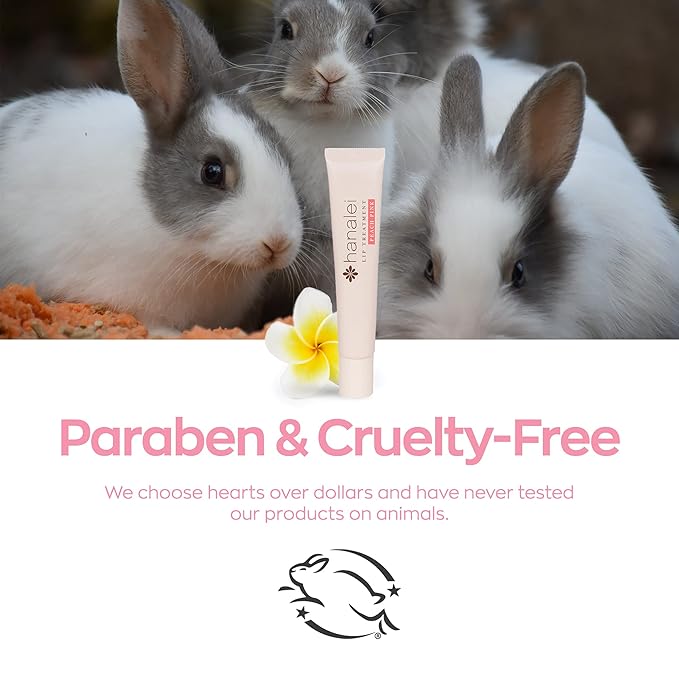 Hanalei Lip Treatment for Dry, Chapped Lips – Intensive Overnight Moisturizer with Kukui Oil, Shea Butter & Grapeseed Oil – Hydrating Balm for Healing Cracks – Peach Pink Tint, 15g – Cruelty-Free-Velvo Beauty