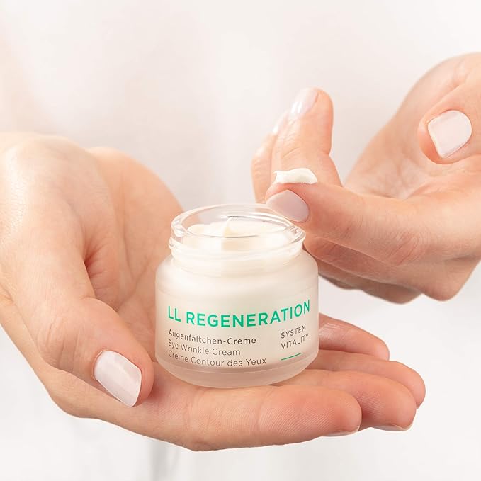ANNEMARIE BÖRLIND – LL REGENERATION Eye Wrinkle Cream – Natural Vitamin C + E Anti Aging Eye Cream with LL BIOCOMPLEX for Smoothed, Brighter, and Plump Skin With New Elasticity – 1.1 Oz-Velvo Beauty