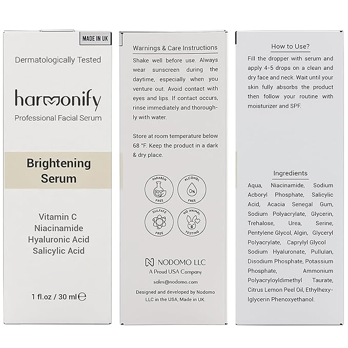 Niacinamide with Salicylic Acid Serum for Face, Hydrating Dark Spot Facial Serum & Plumb Skin, Daily Skincare Essential, 1 fl. oz, Made in Europe-Velvo Beauty