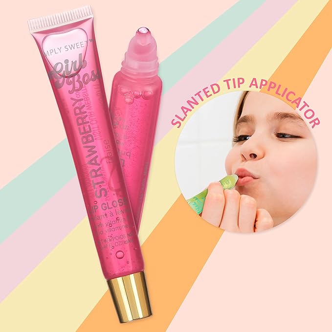 Expressions 12pc Clear Lip Gloss Pack – Lip Oils with Vitamin E and Essential Oils, Flavored Lip Gloss Clear Tubes, Hydrating Lip Glow Oil, Tinted Lip Oil, Lip Moisturizer-Velvo Beauty