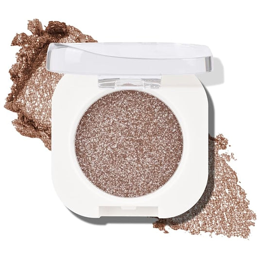 KYDA Single Glitter Eyeshadow, Champagne Pearl Glow Eyeshadow, Ultra-fine Lightweight Powder, Blendable Formula, Daily Glossy Eyes Makeup, Cowboy-Velvo Beauty