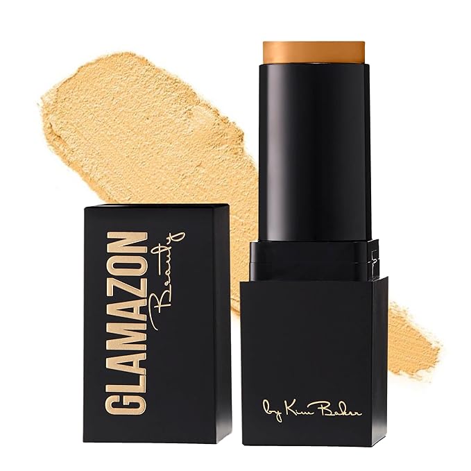 Glamazon Second to None Foundation Stick, Sunkissed Tan, Light-to-Full Coverage, Weightless Makeup With a Glowy Natural Finish-Velvo Beauty