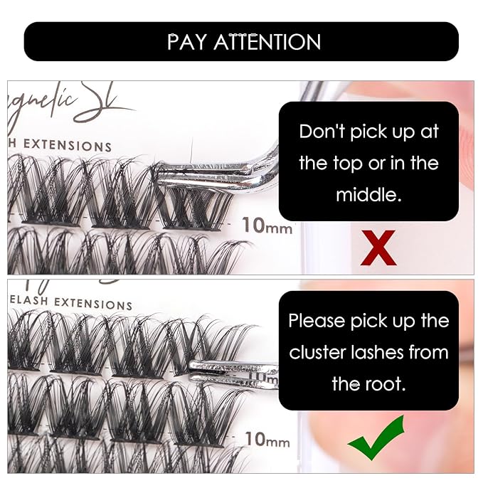 Lash Clusters 144 Pcs Individual Lashes Clusters Eyelash Extensions False Eyelashes DIY Lash Extension Reusable False Eyelashes Natural Look Mix 10-16mm C D Curl-DM27-Velvo Beauty