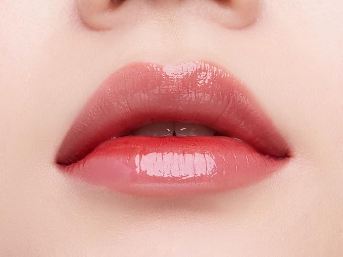JUNG SAEM MOOL LIP-PRESSION Glow Lasting Tint 0.14 Fl Oz, Water-In-Oil Gloss Tint for Hydrated, Plump Lips, Non-Sticky Comfortable Fit for Radiant Lip Stain, Korean Lip Makeup (Dolce Rose)-Velvo Beauty