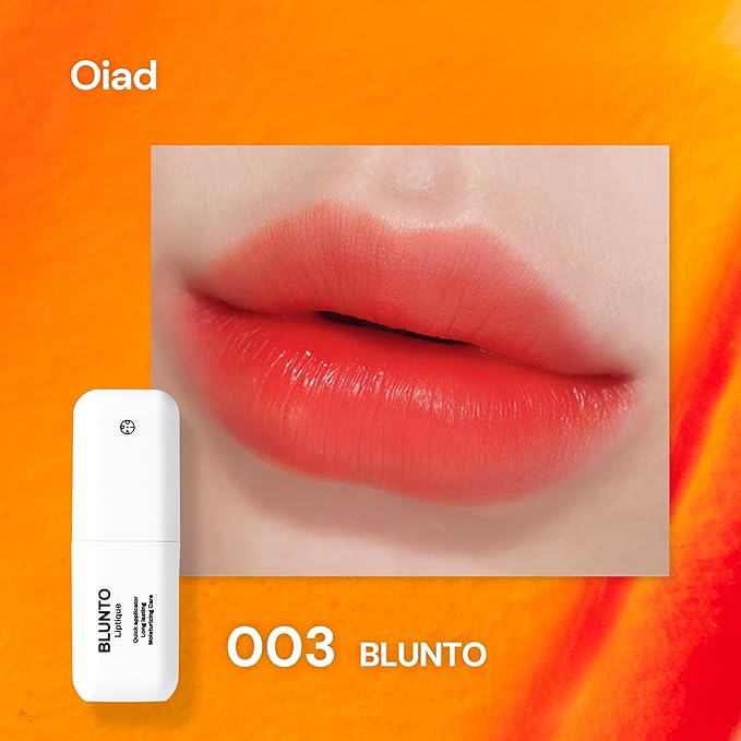 Liptique Korean Lip Stain Peel Off - 24 Hour Long Lasting Lip Tattoo, Waterproof & Transfer Proof, Nourishing & Hydrating Lip Tint for Women, Instant Plumping Lip Tints Peel Off (003 BLUNTO)-Velvo Beauty