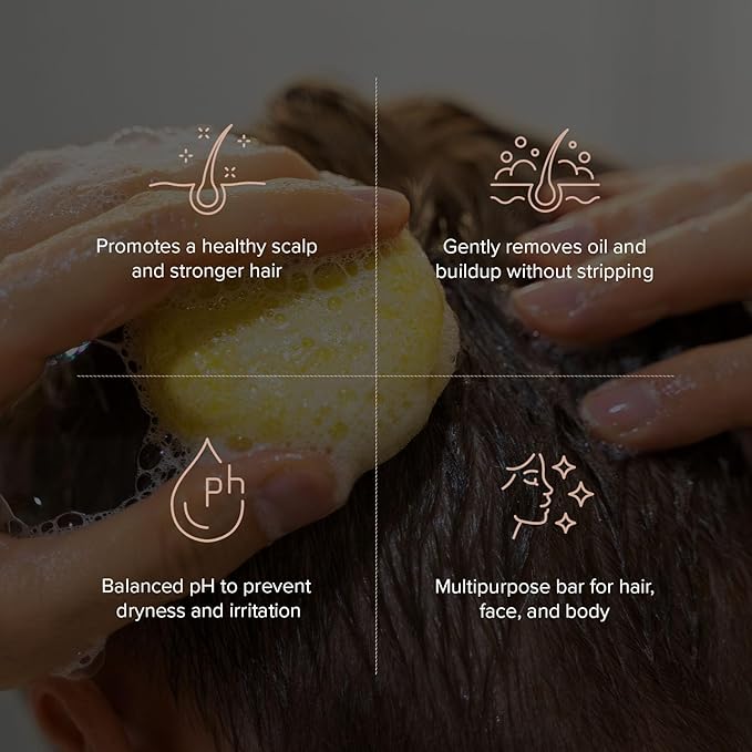 Maka Nature Low-Carbon Shampoo Bar | Korean K-Beauty Haircare with Natural Ingredients for Scalp & Hair Types | Vegan, Eco-Friendly, pH balanced, 3.35oz (Cooling)-Velvo Beauty