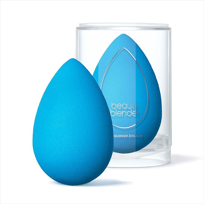 Beautyblender® | Topaz Sky Beauty Blender Makeup Sponge, Super-Soft Foam Easily Blends Foundations, Powders & Creams, Made in USA, Reusable, Washable, Streak Free Application, Vegan, Cruelty Free-Velvo Beauty