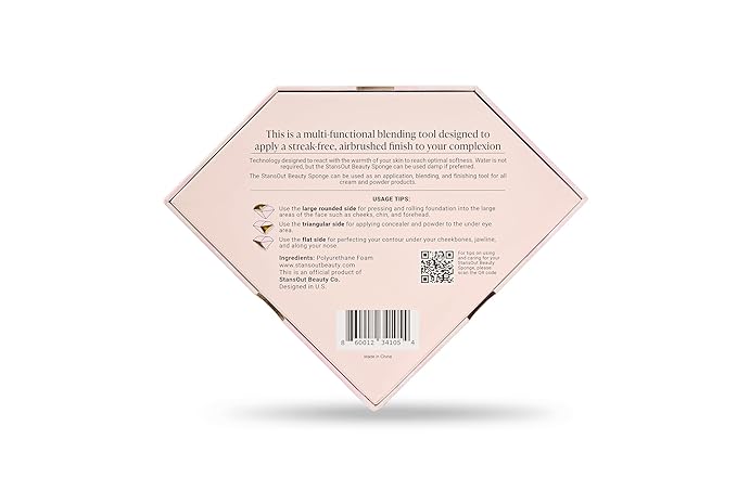 StansOut Beauty Sponge 4-Pack – Streak-Free, Airbrushed Finish | Reusable, Quick-Drying, Latex-Free | Multi-Angle Blending Sponge for Cream, Liquid & Powder | Pro Makeup Applicator-Velvo Beauty