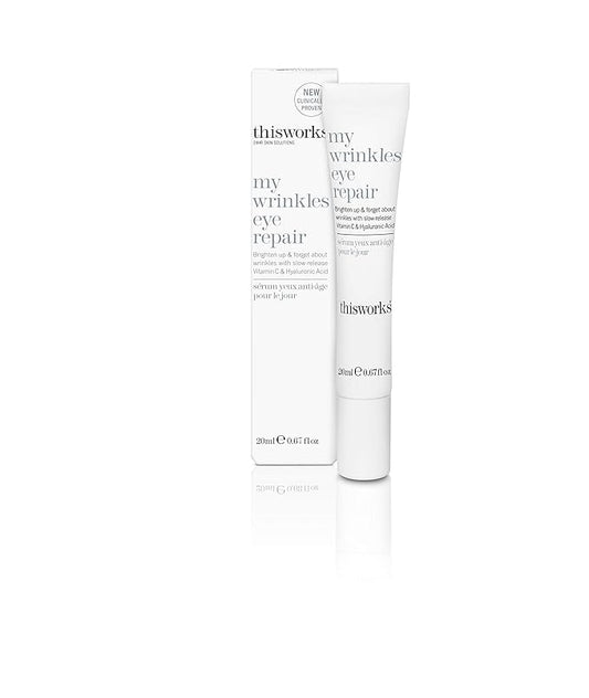 thisworks My Wrinkles Eye Repair, Reduce Eye Wrinkles, Vitamin C + Hyaluronic Acid 20ml-Velvo Beauty
