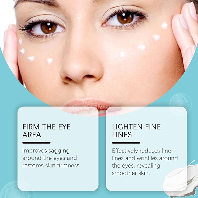 Instant Firm Eye Tightening Cream with Caffeine & Collagen & Vitamin E, Instant Firming Eye Cream, Eye Tightener Cream Travel Size 1 Fl Oz-Velvo Beauty