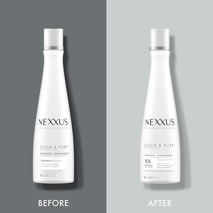 Nexxus Clean and Pure Clarifying Shampoo With ProteinFusion, For Nourished Hair Paraben-Free 13.5 oz-Velvo Beauty