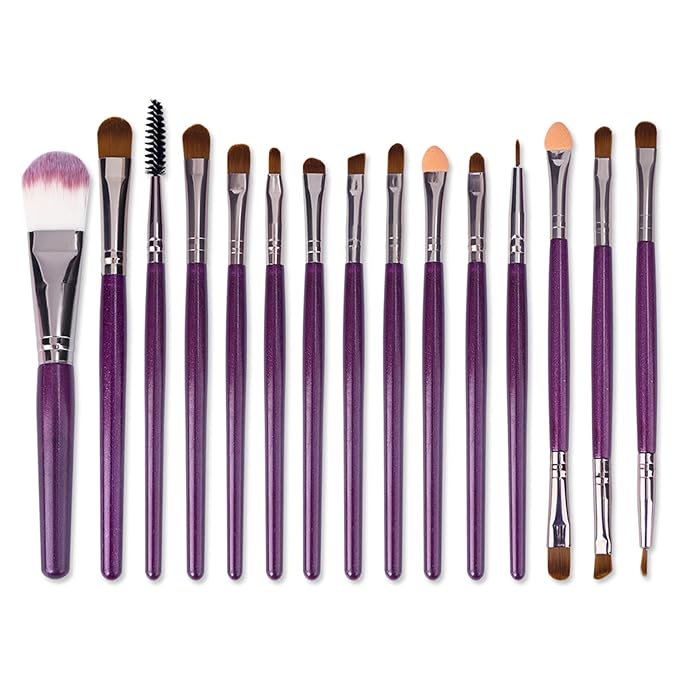 UCANBE Spotlight Eyeshadow Palette + 15 PCS Eye Brushes Makeup Set, Professional 40 Color Matte Shimmer Glitter Eye Shadow Pallet Highly Pigmented Waterproof Long Lasting Make up Pallete-Velvo Beauty