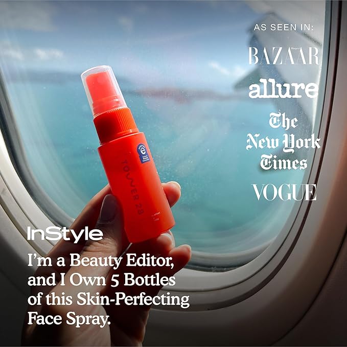 Tower 28 SOS Daily Rescue Facial Spray for Sensitive Skin, Hypochlorous Acid Spray Helps Visibly Reduce the Appearance of Redness and Breakouts, Travel Size Toner for Face, 1 FL Oz-Velvo Beauty