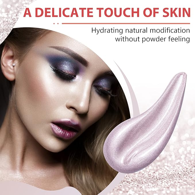 Liquid Highlighter Beauty Wand, Highlight Bronzer Stick with Cushion Applicator, Smooth Shimmer Finish, Lightweight Silky Cream Face Makeup Stick, Cruelty-free (Celestral)-Velvo Beauty