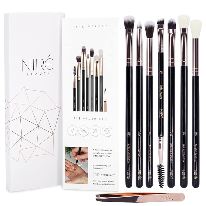 Niré Beauty Most Loved Artistry and Eye Brush Set - Your Best Selection of Makeup Brushes Great for Professionals and Beginners-Velvo Beauty