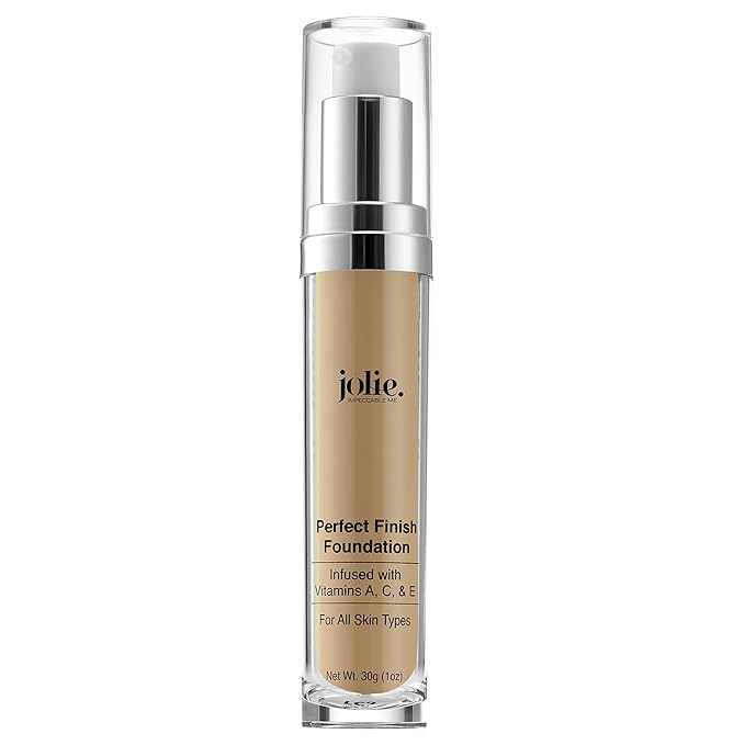 Jolie Perfect Finish Liquid Foundation Makeup SPF 15 Oil Free (LW3)-Velvo Beauty