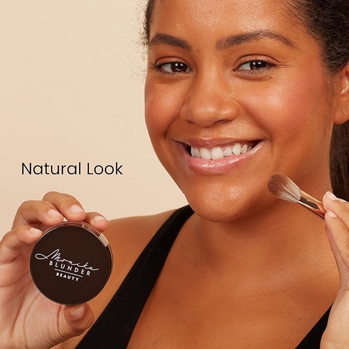 Monika Blunder Beauty - Blunder Cover Foundation Concealer - Shade: 5.5 - Fünf.5 - Medium/Deep, Warm Yellow Undertones - Clean Beauty, All-In-One, Cruelty-Free, Vegan - 0.62 oz-Velvo Beauty