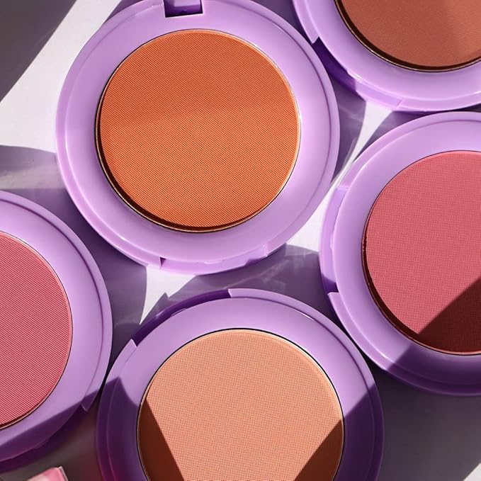 Half Caked In Bloom Powder Blush | vegan & cruelty-free, fragrance-free, highly pigmented, primer-infused | 3.8g (Day 'N' Nite)-Velvo Beauty