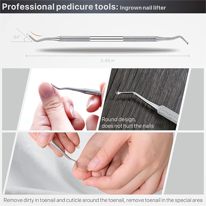 Toenail Clippers for Seniors Thick Toenails, Toe Nail Clippers Adult Thick Nails Long Handle, Professional Heavy Duty Nail Clippers 6Pcs Black-Velvo Beauty