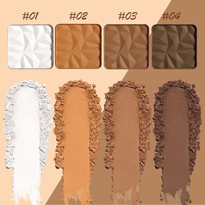 Matte White Highlight Contour Palette Bright,Mini Professional Matte Contouring Makeup Pallet for Face,Long Lasting Smooth Powder for Face,Convenient,Cruelty-Free & Vegan-Velvo Beauty