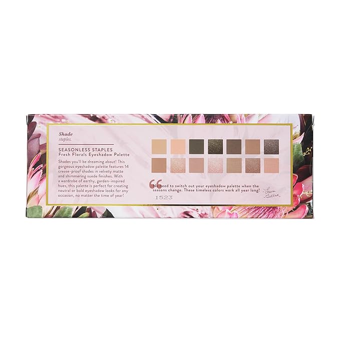 LAURA GELLER NEW YORK Seasonless Staples Fresh Florals 14 Multi-Finish Eyeshadows-Velvo Beauty
