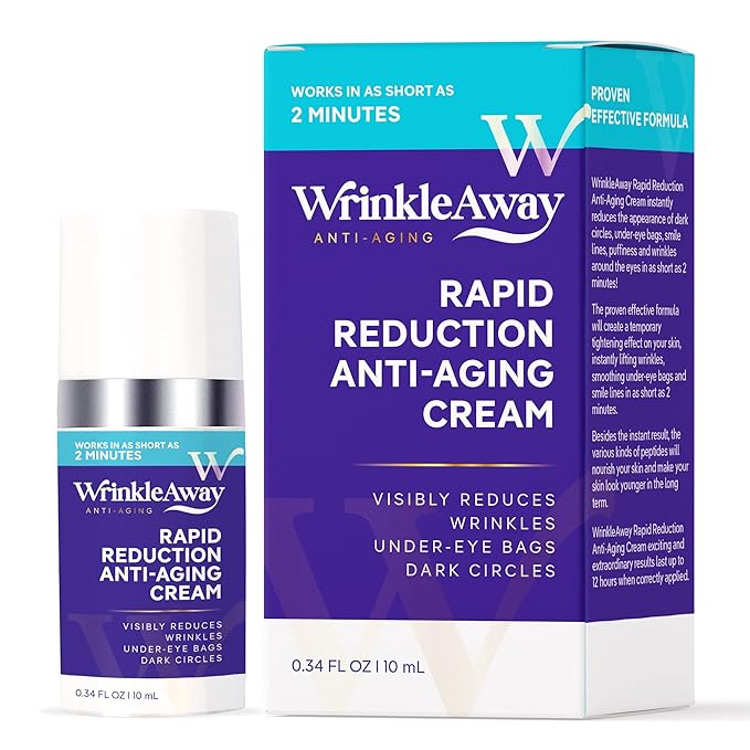 Rapid Reduction Anti-Aging Cream, Visibly Reduce Wrinkles, Under Eye Bags, Dark Circles and Fine Lines, Instant Result in 2 Minutes-10mL by WrinkleAway-Velvo Beauty